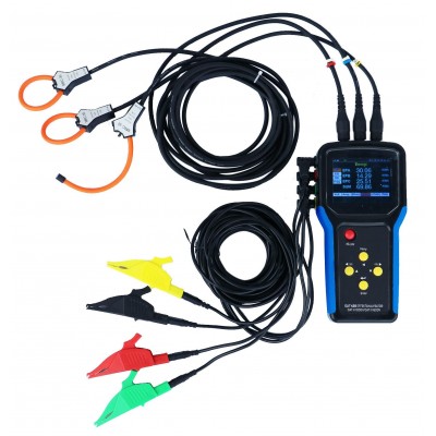PHEANOO Handheld Data Logger MEATROL ME435 Electric Energy Meter Three Phase Rogowksi Coil Current Clamp kwh Meter