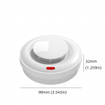 PHEANOO Tuya Wi-Fi Smart Smoke Alarm with PC Material Graffiti 433 Remote Standalone Application Multifunction Fire Alarm