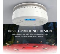PHEANOO Home Composite Smoke and Carbon Monoxide Detector Combined Detector with LCD Display and LED Indicators 85 DB Alarm