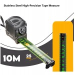 PHEANOO Professional 10M*25mm High-Precision Fluorescent Tape Measure