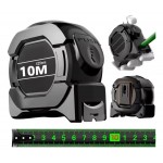 PHEANOO Professional 10M*25mm High-Precision Fluorescent Tape Measure